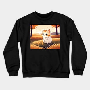 Cartoon Cat Crewneck Sweatshirt